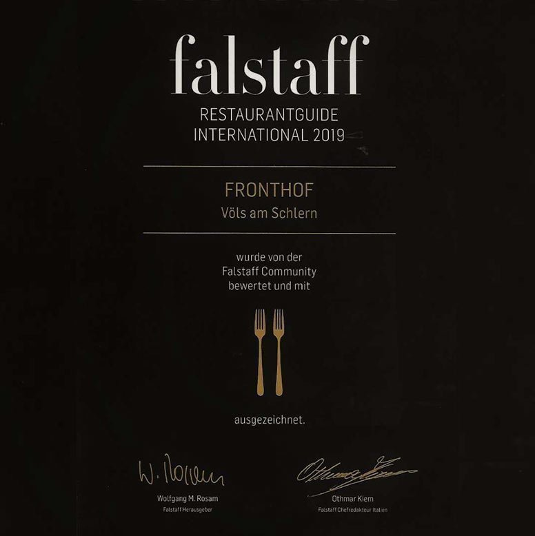 Auszeichnung Falstaff – Ratgeber für Genuss und Wein